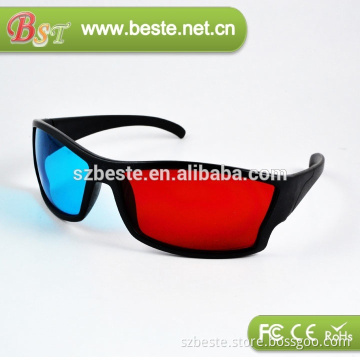 Bling!! Stylish cool plastic anaglyph 3d glasses,3d red blue glasses